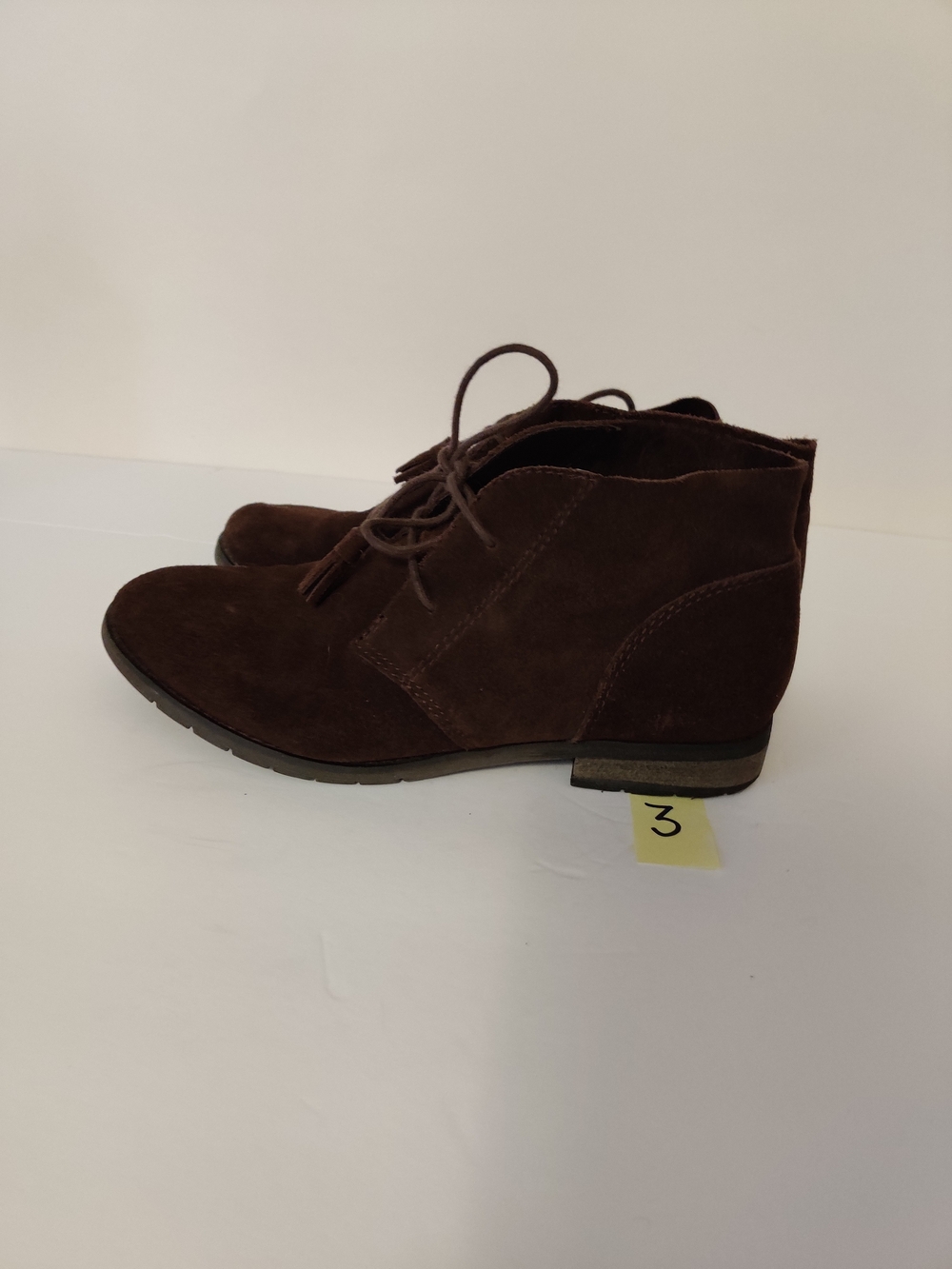 Bjorndal Brown Suede Lace-Up Ankle Boots 8